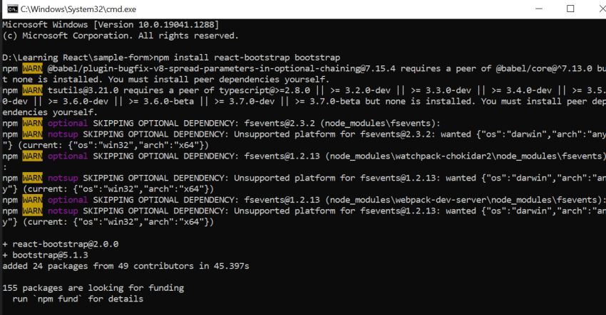 Create Form And Validation In ReactJS